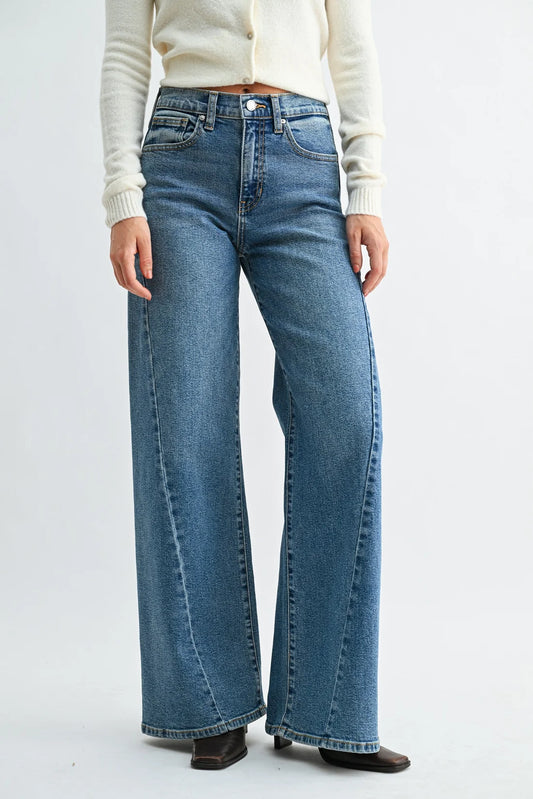 Cora Twisted Seam Wide Leg Pants