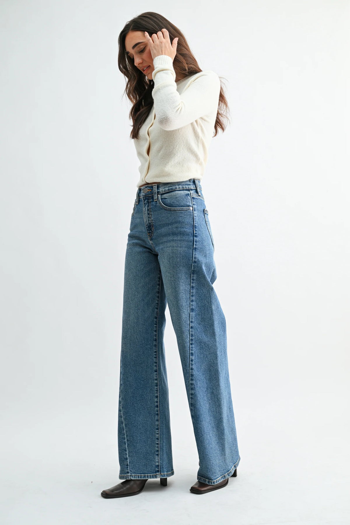Cora Twisted Seam Wide Leg Pants