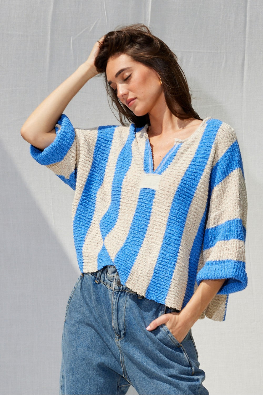Vertical Stripe Sweater