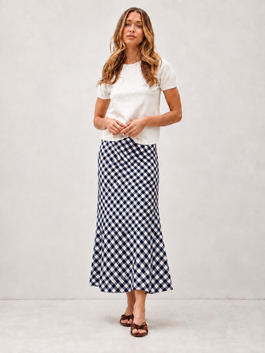 Gingham Maxi Skirt