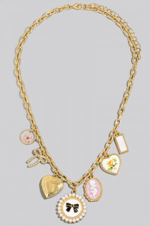 Assorted Charms Chain Necklace