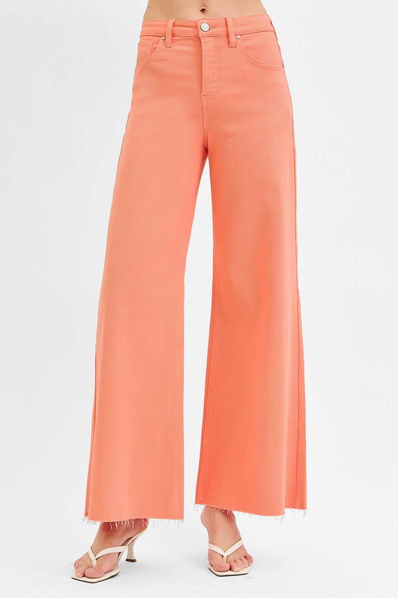 Tummy Control High Rise Wide Leg Palazzo Jeans