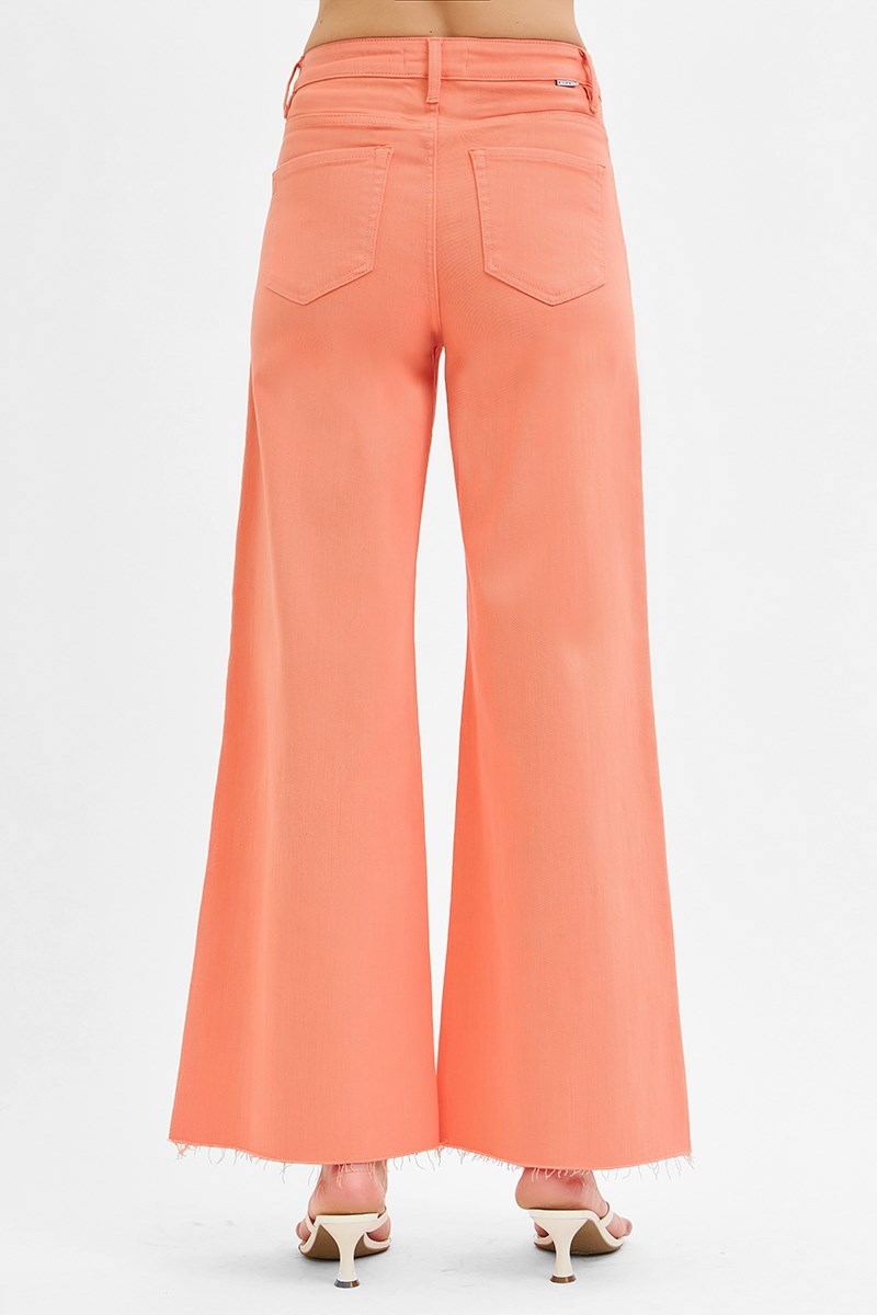 Tummy Control High Rise Wide Leg Palazzo Jeans