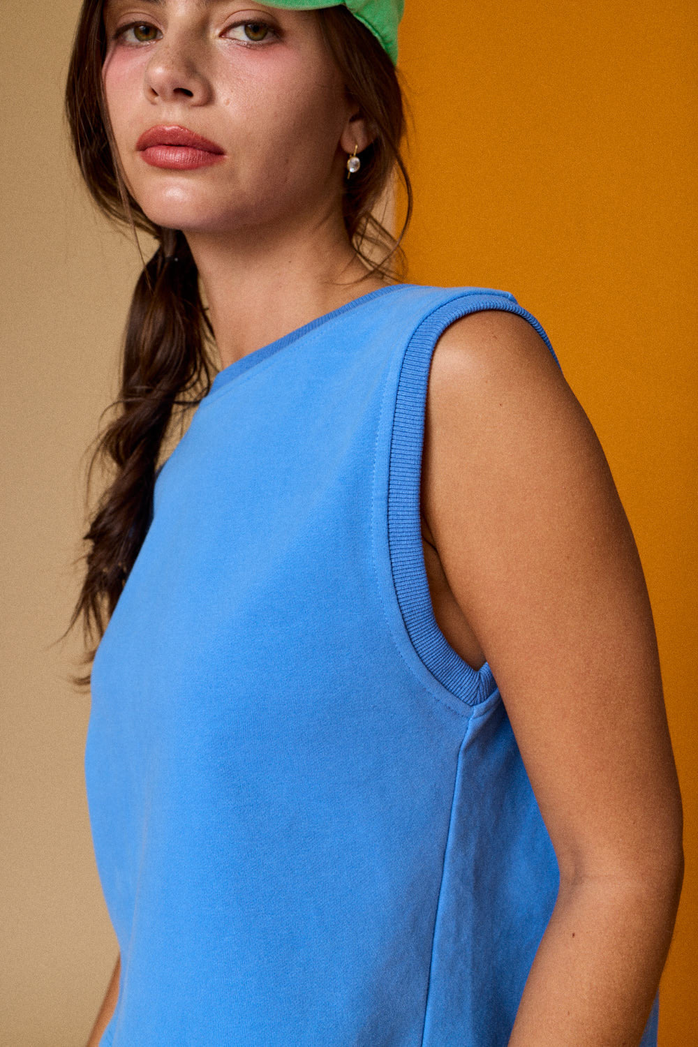 Split Back French Terry Top