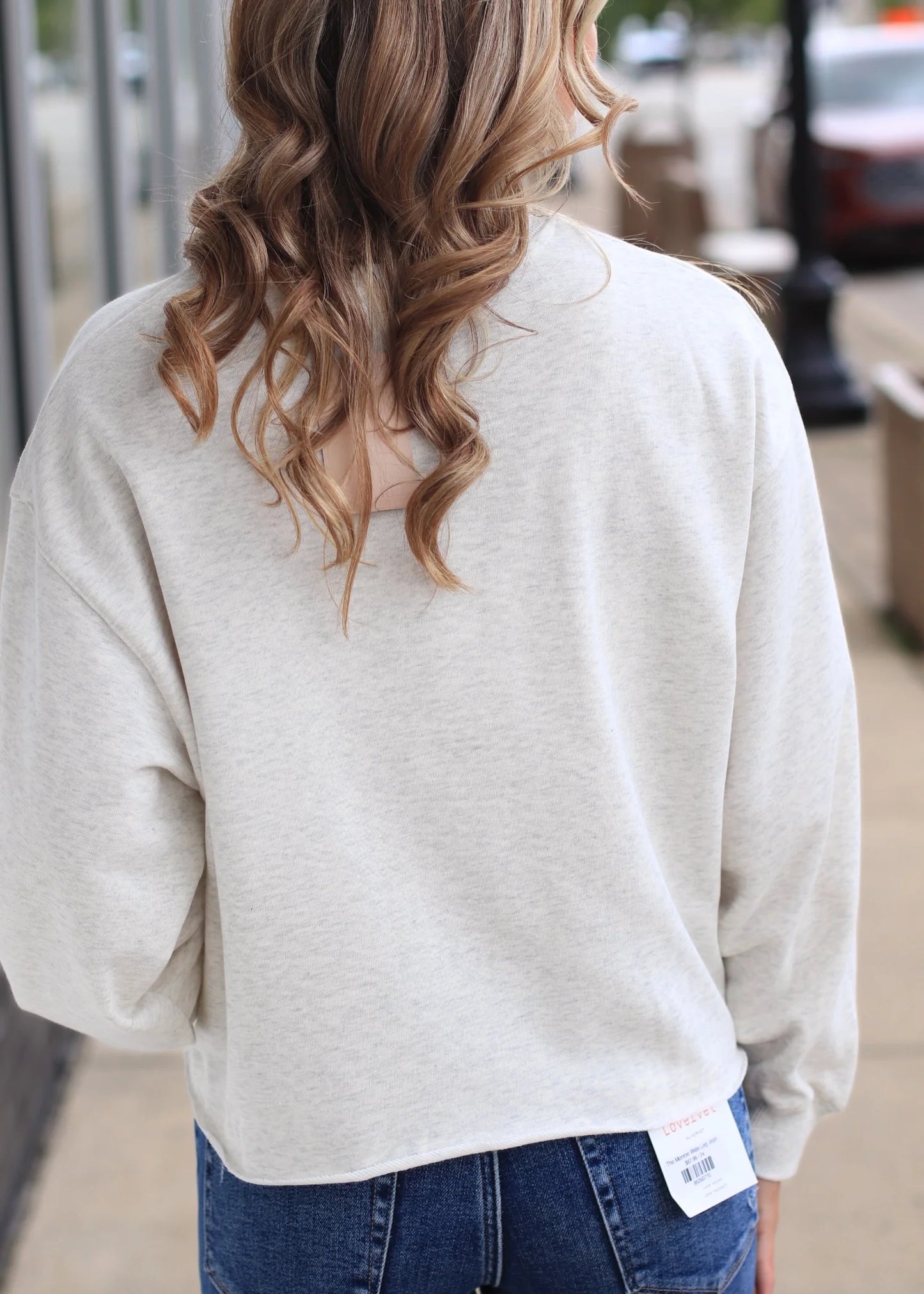 Crew Neck Long Sleeve 'USA' Novelty Sweatshirt