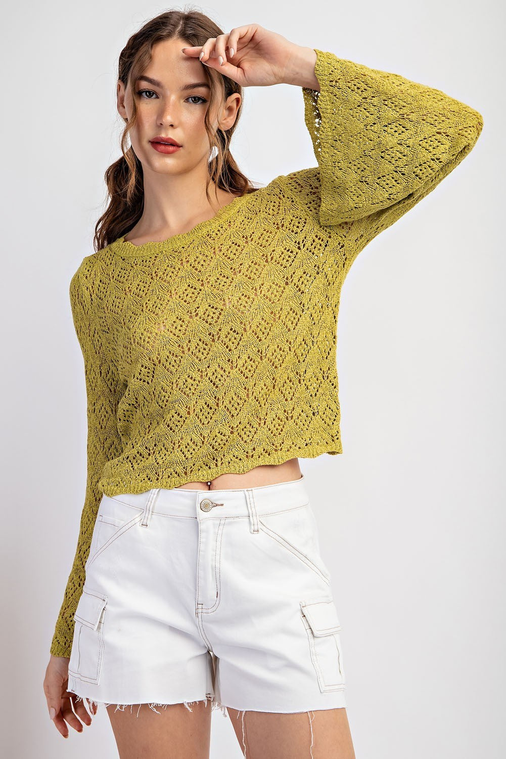 Crochet Long Sleeve Top