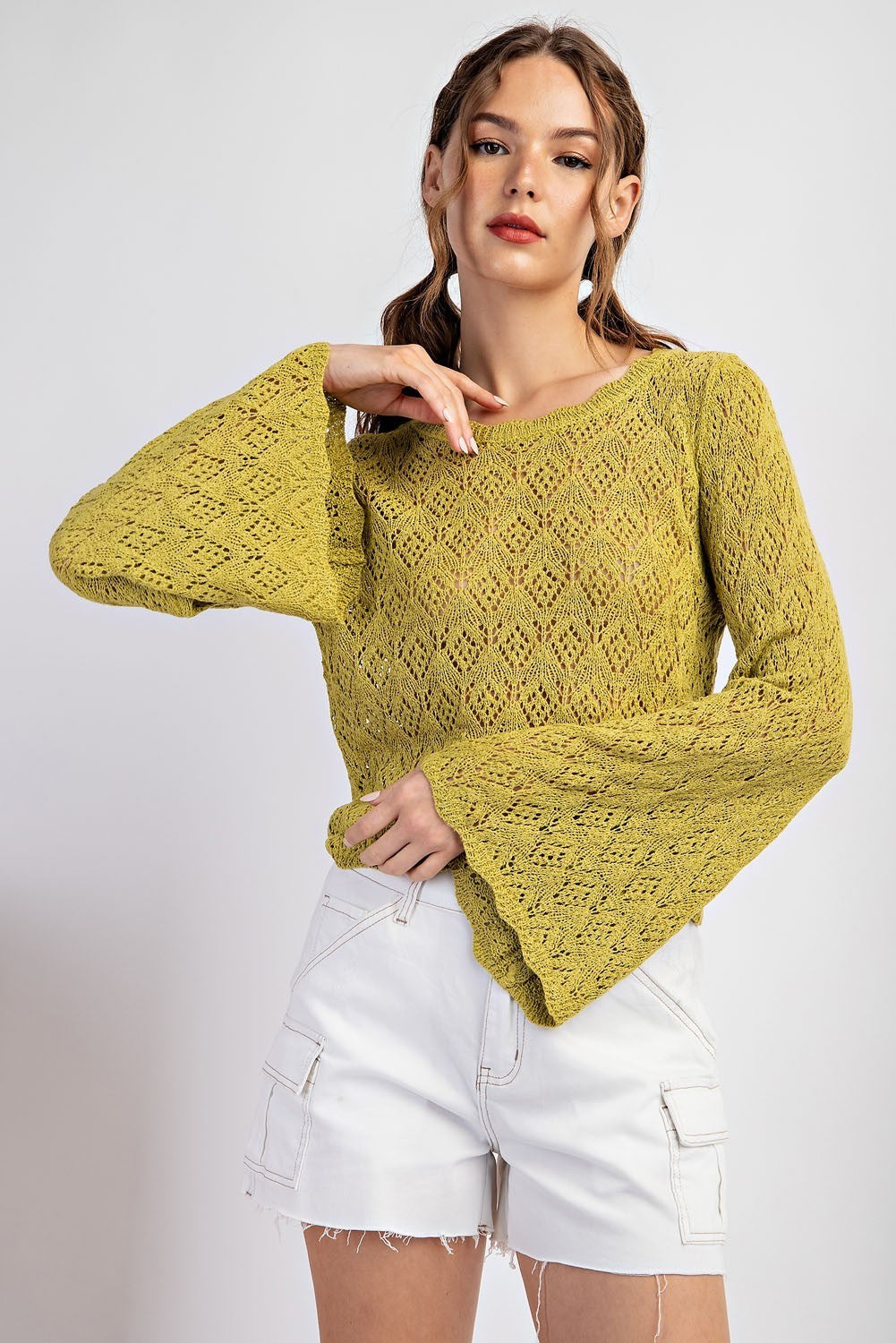 Crochet Long Sleeve Top