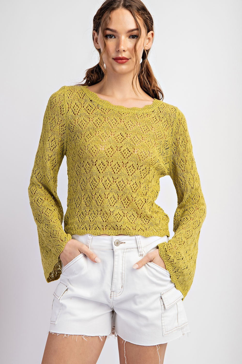 Crochet Long Sleeve Top