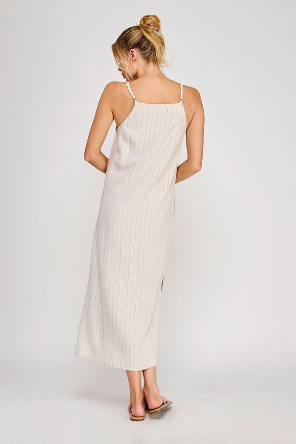 Pinstripe Maxi Dress