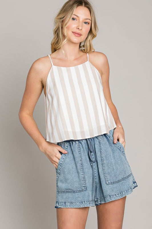 Woven Swing Halter Top