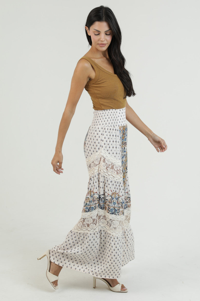 Coastal Mosaic Wide Leg Pant