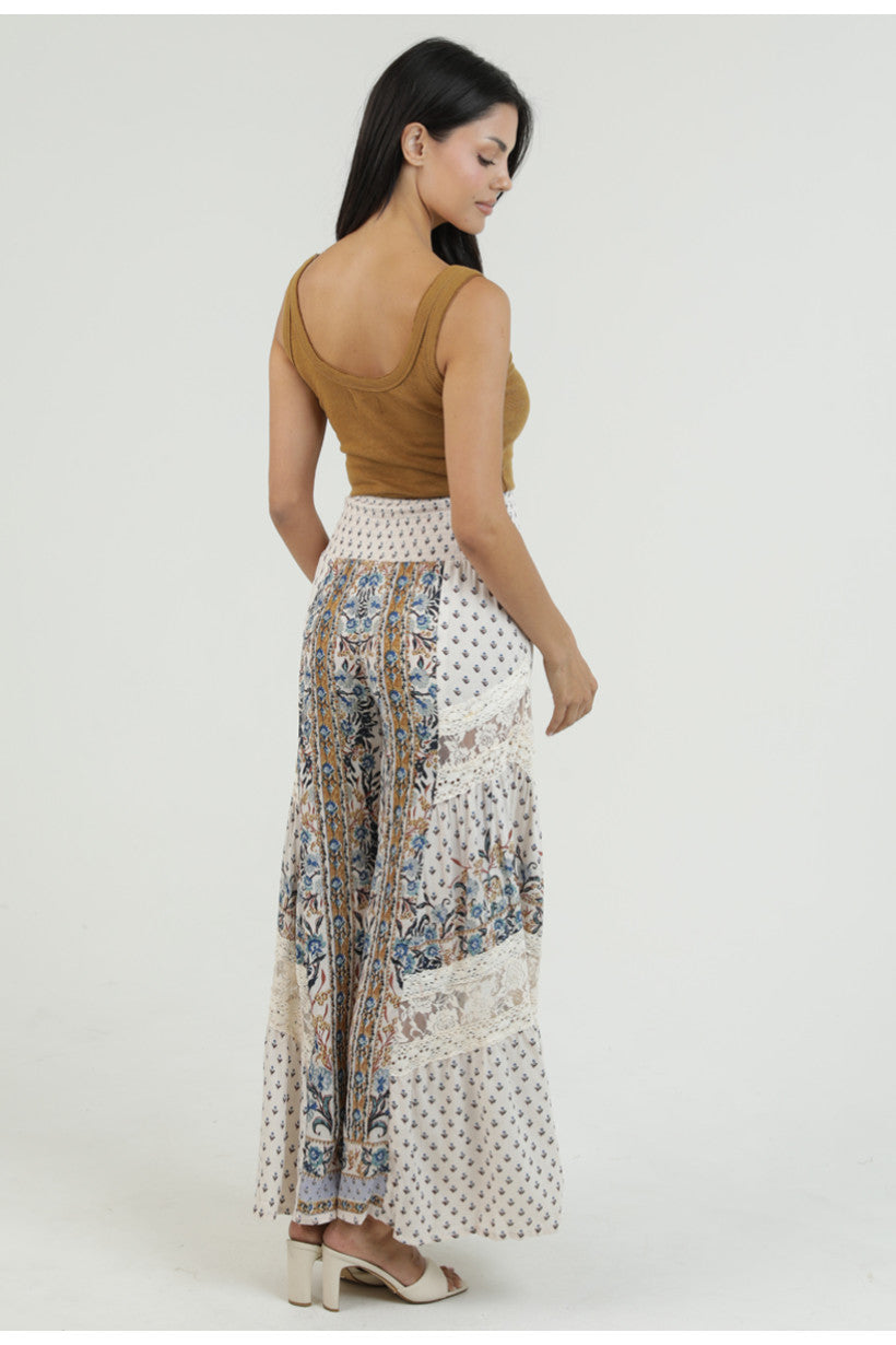 Coastal Mosaic Wide Leg Pant
