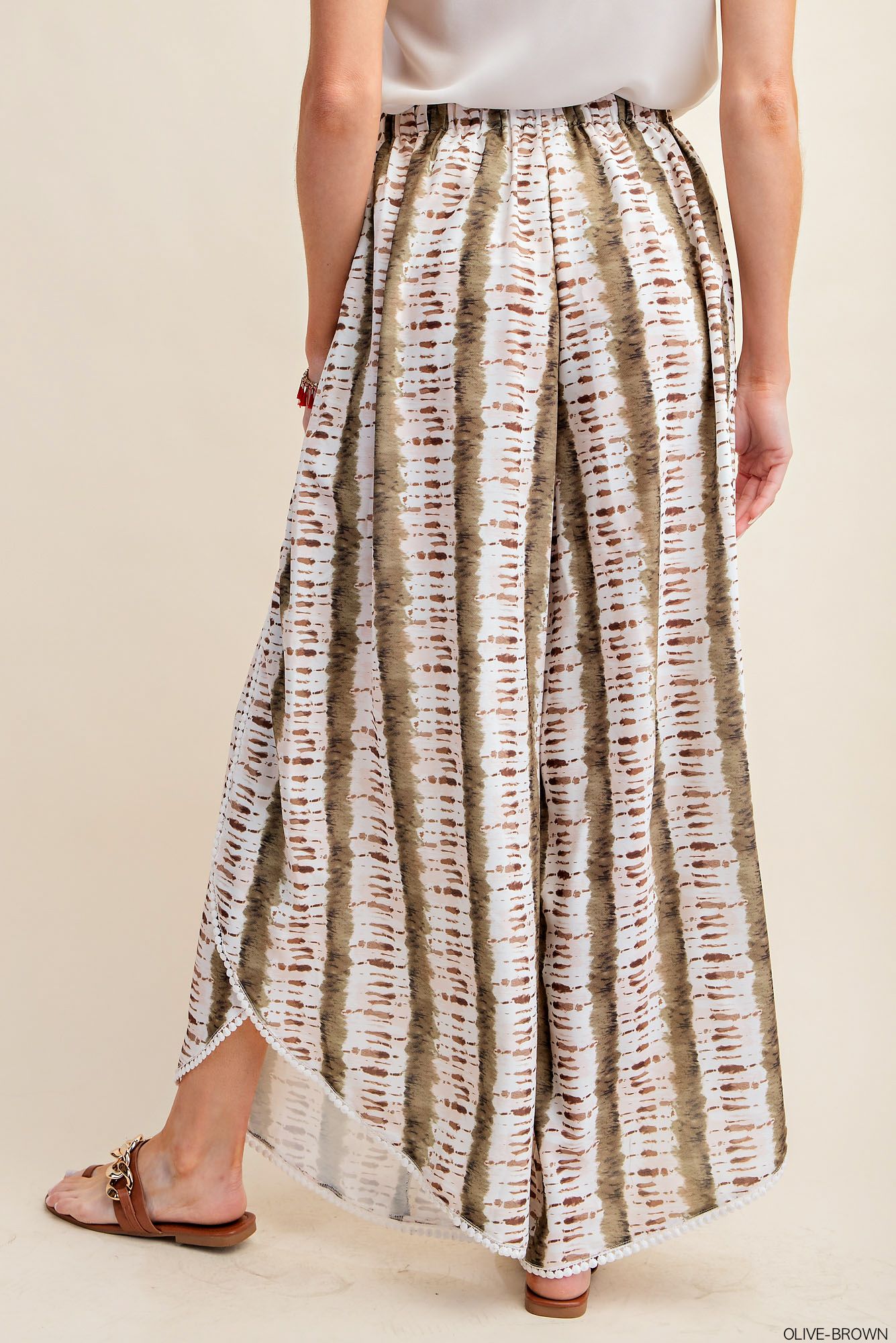 Breezy Striped Tulip Wide Leg Pants