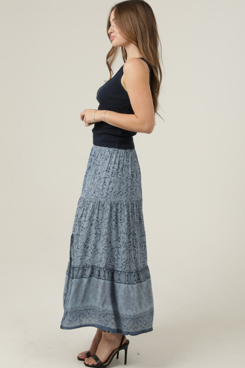 Maxi Skirt W/side Slit