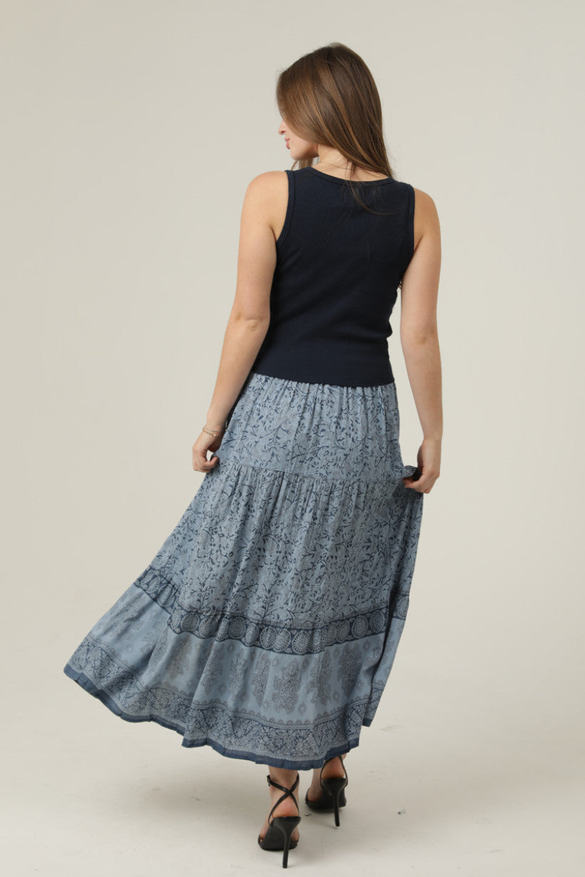 Maxi Skirt W/side Slit