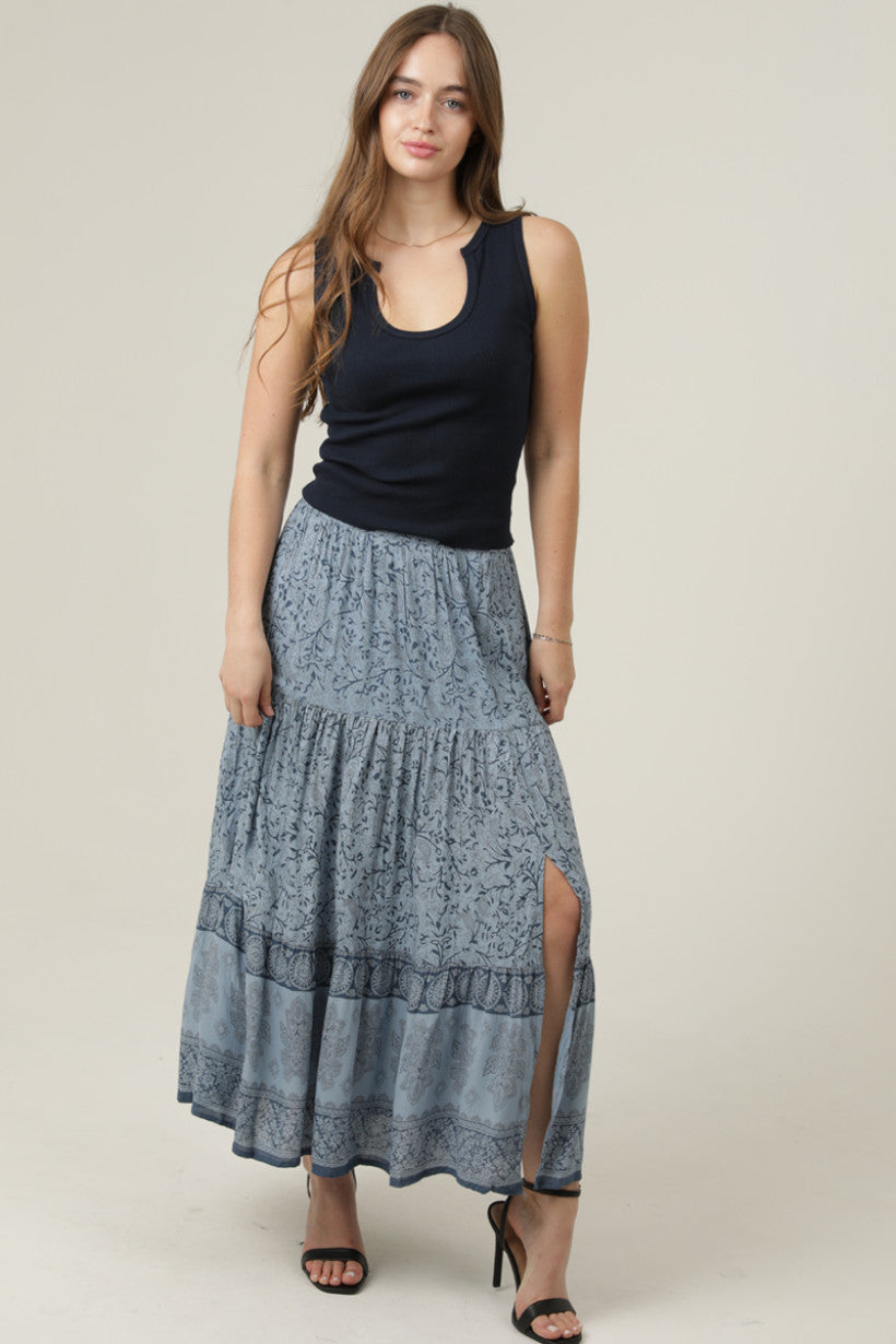 Maxi Skirt W/side Slit