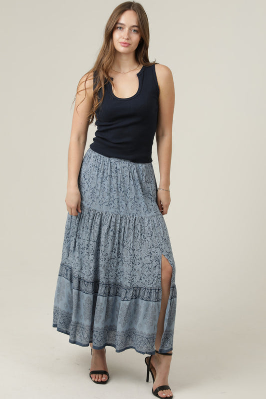Maxi Skirt W/side Slit