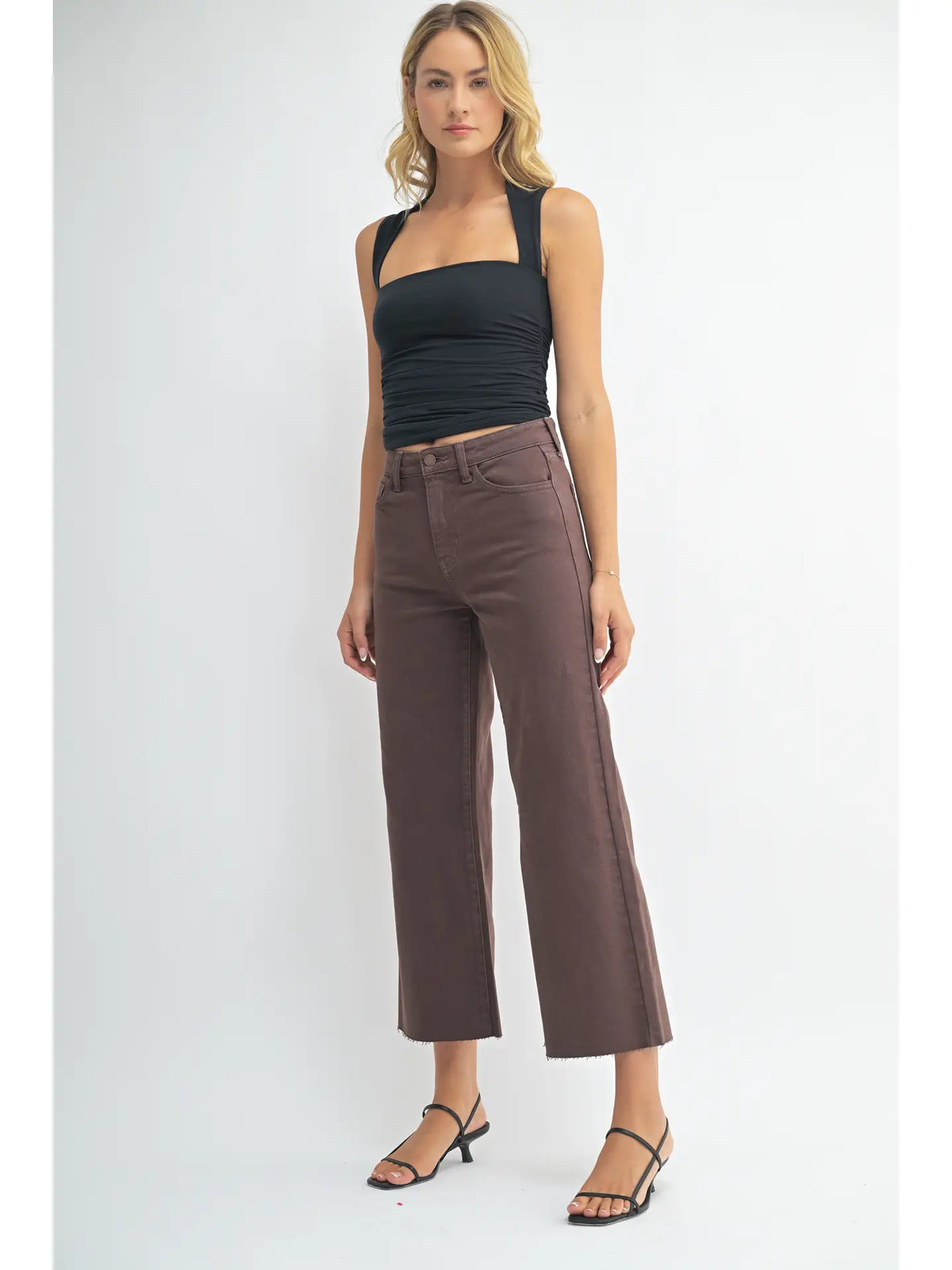 Sarah Slim Wide Crop Jean