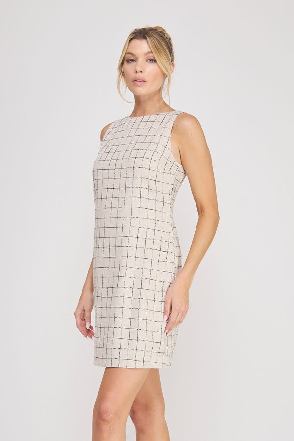 Harbor Check Shift Dress