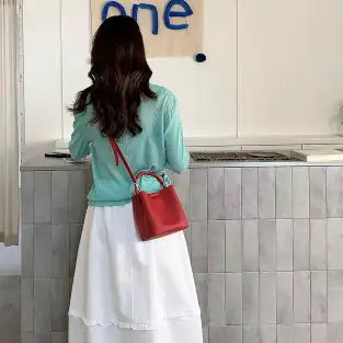 Top Handle Crossbody Bag W/Pouch