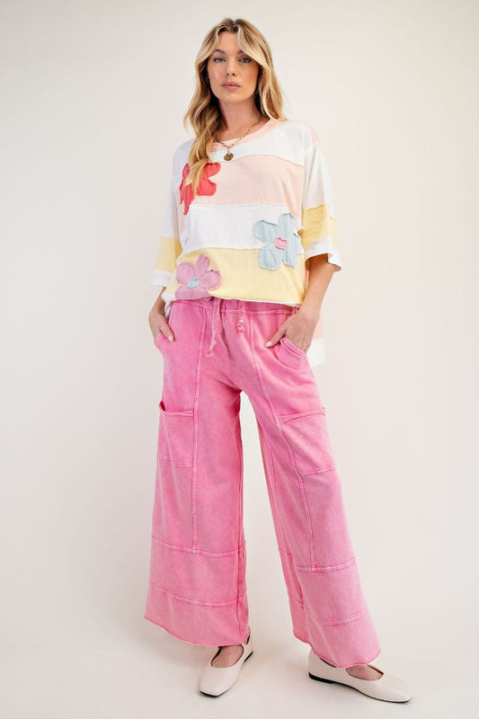 Mineral Washed Terry Knit Pants