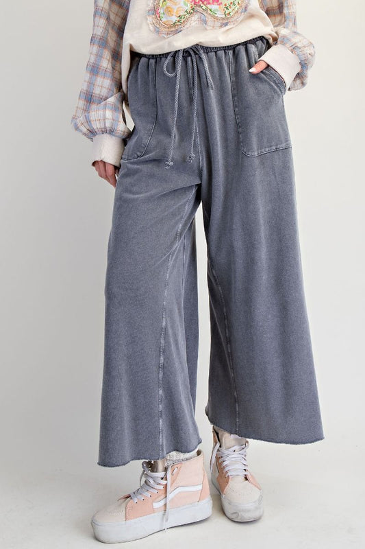 Mineral Washed Terry Knit Sweatpants