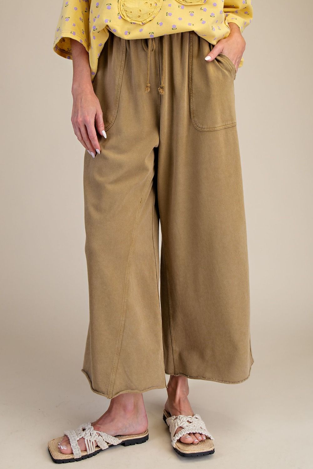 Mineral Washed Terry Knit Sweatpants
