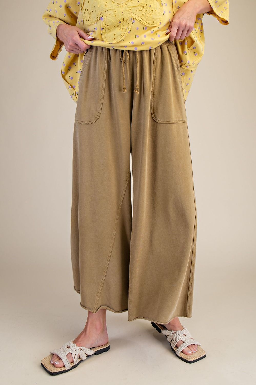 Mineral Washed Terry Knit Sweatpants