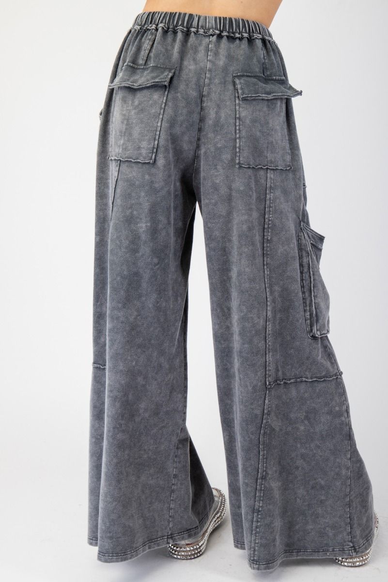Mineral Washed Terry Knit Pants