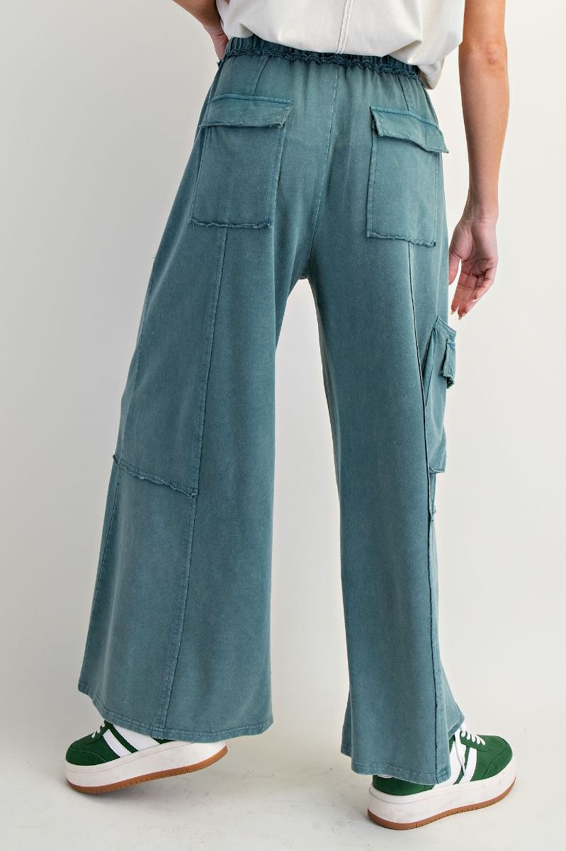 Mineral Washed Terry Knit Pants