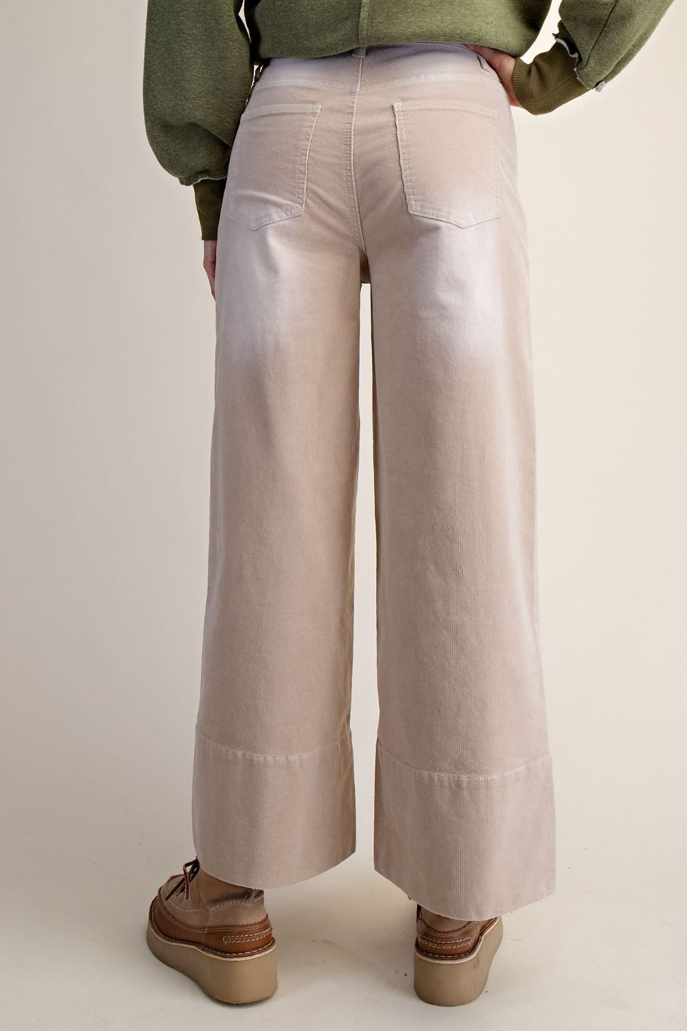 Strecth Baby Corduroy Wide Leg Pants