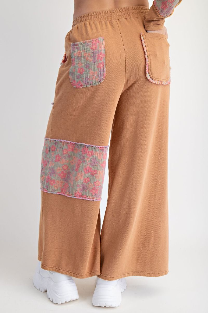 Print Mix Mineral Washed Terry Pants
