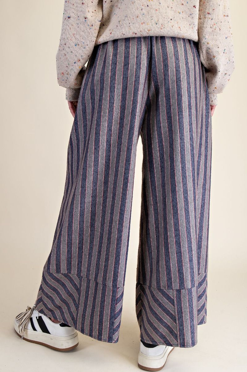 Yarn Dye Stripe Washed Pants
