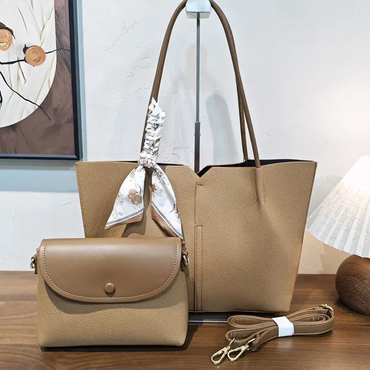 2-in-1 Tote W/Crossbody Bag