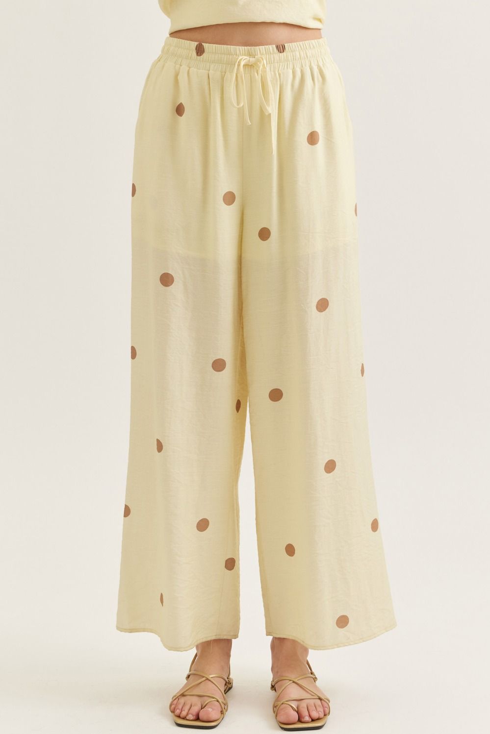 Polka Dot Wide Leg Pants