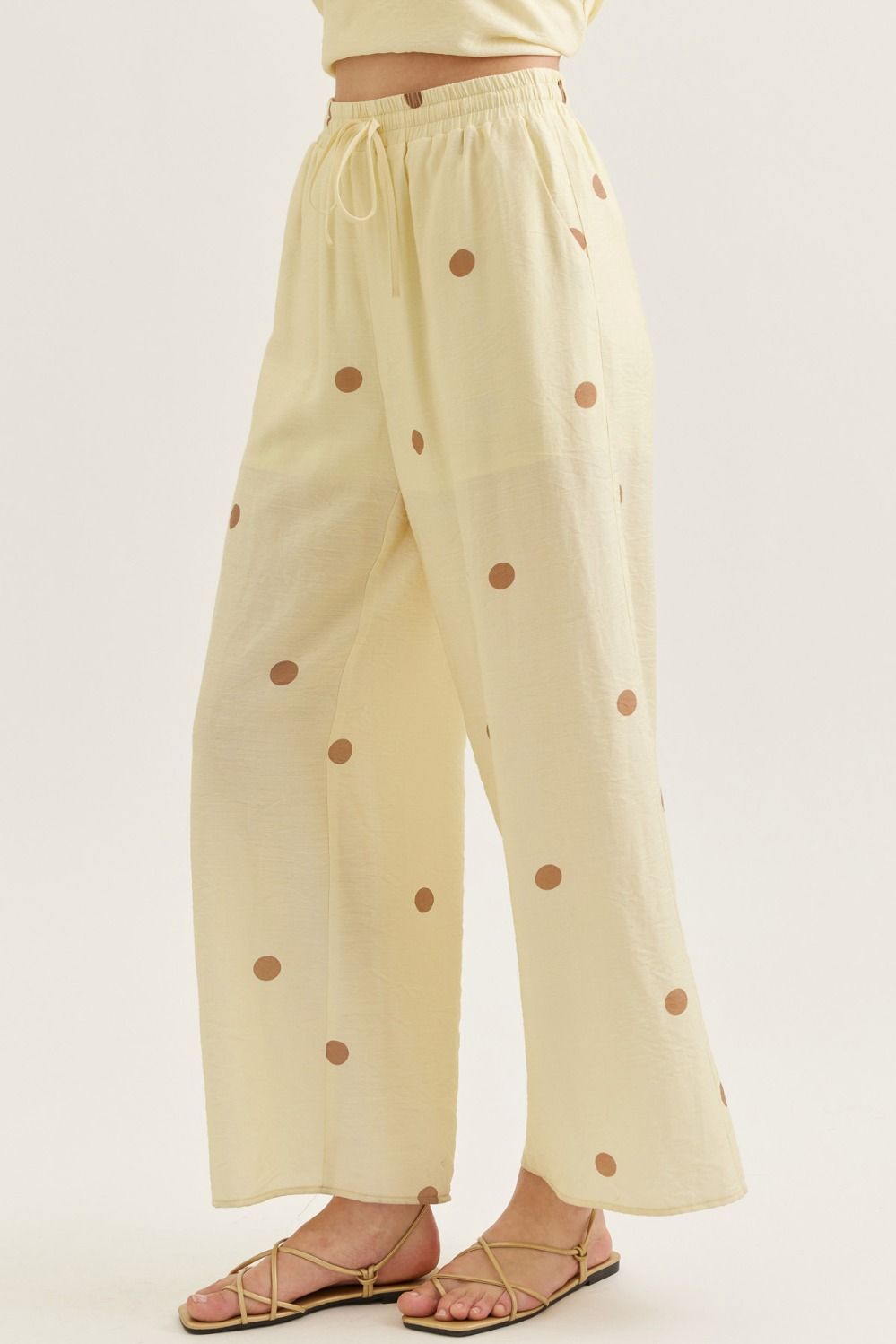 Polka Dot Wide Leg Pants