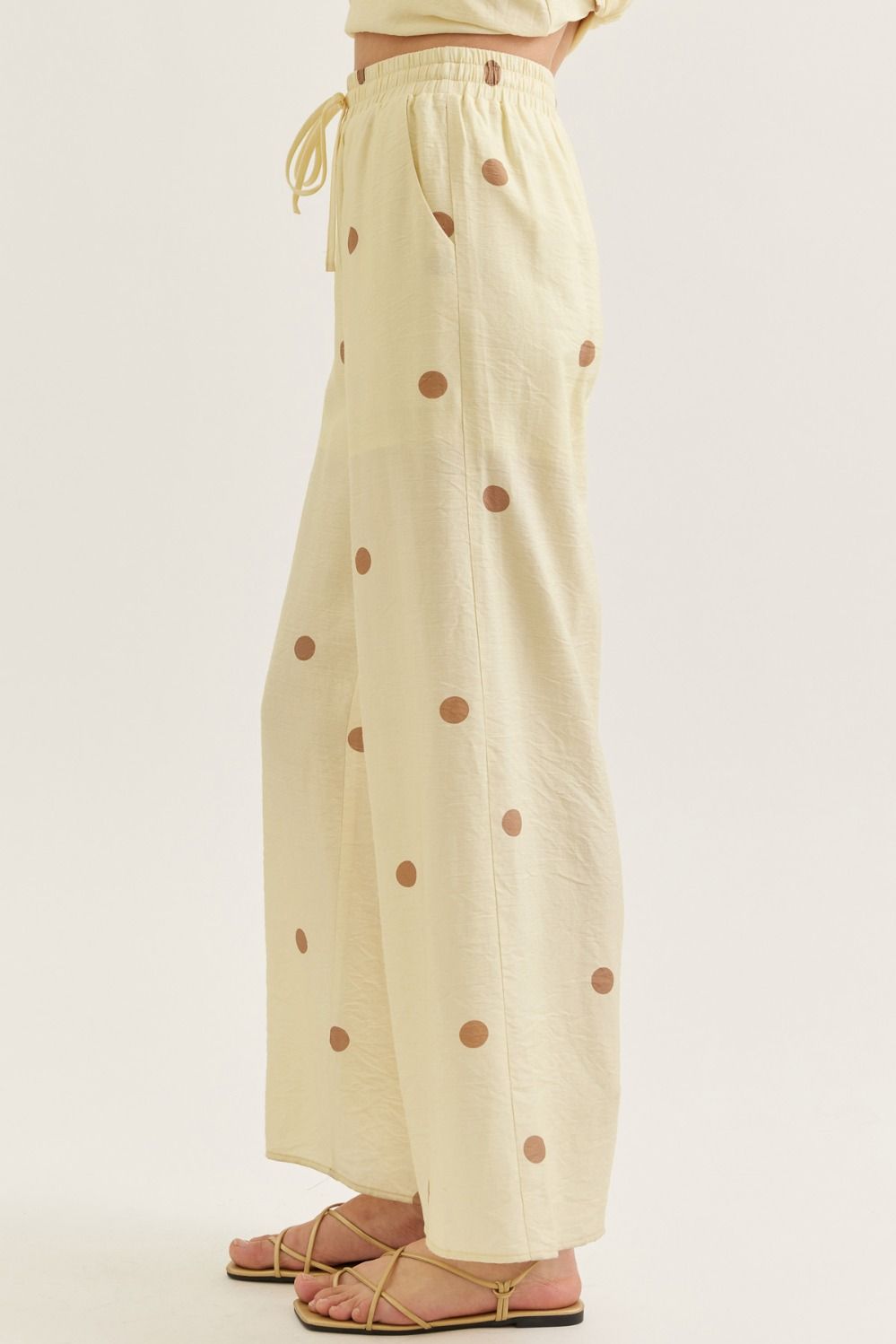 Polka Dot Wide Leg Pants