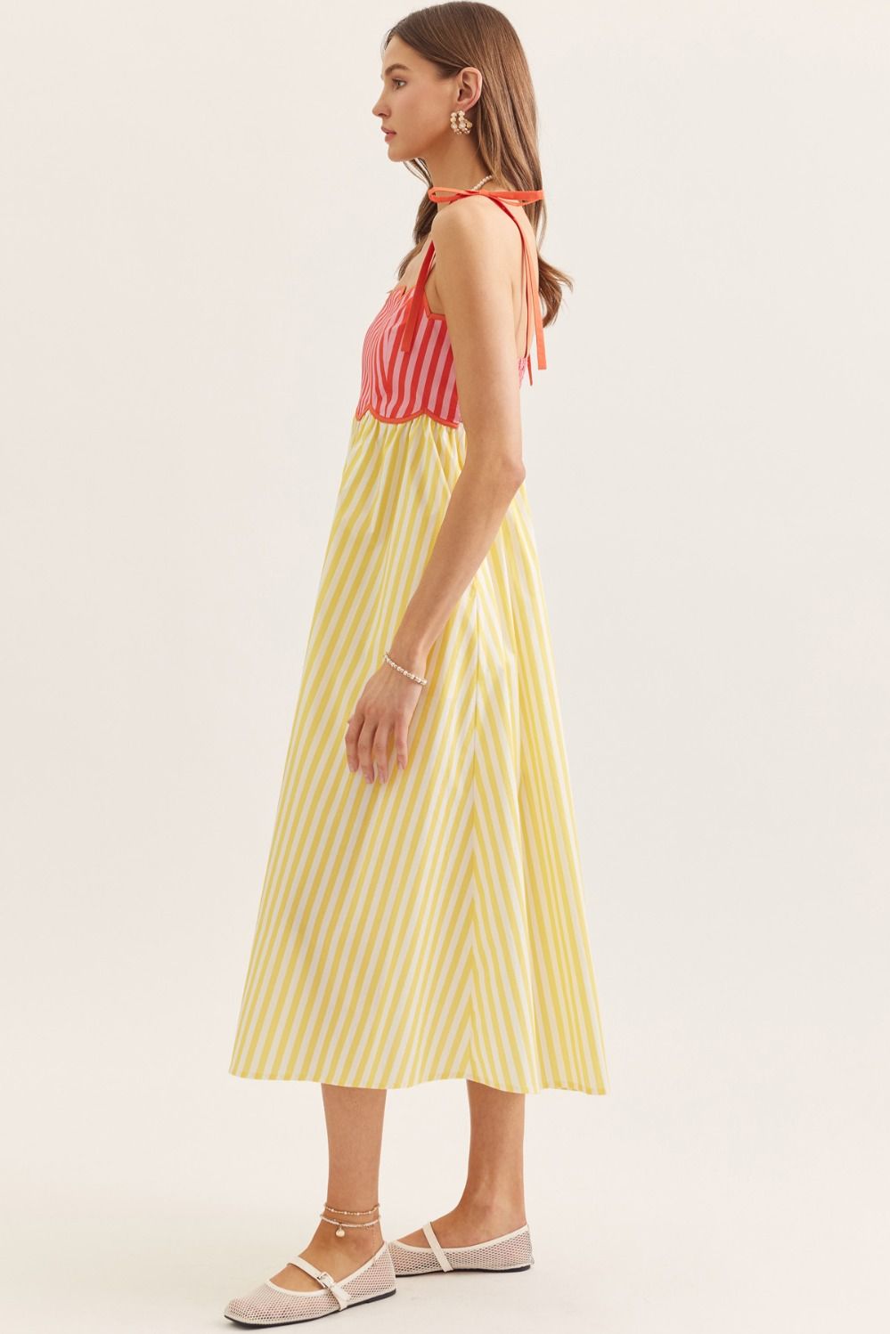 Strawberry Lemonade Midi Dress