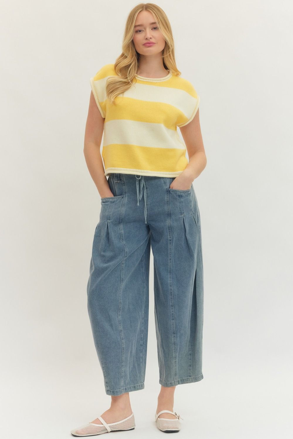 Sunny Stripe Knit Top