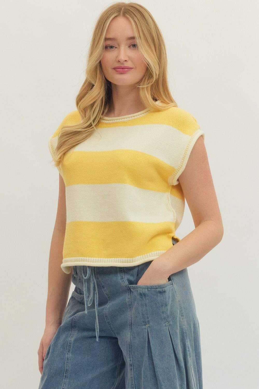 Sunny Stripe Knit Top