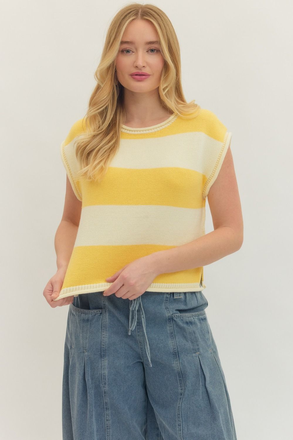 Sunny Stripe Knit Top