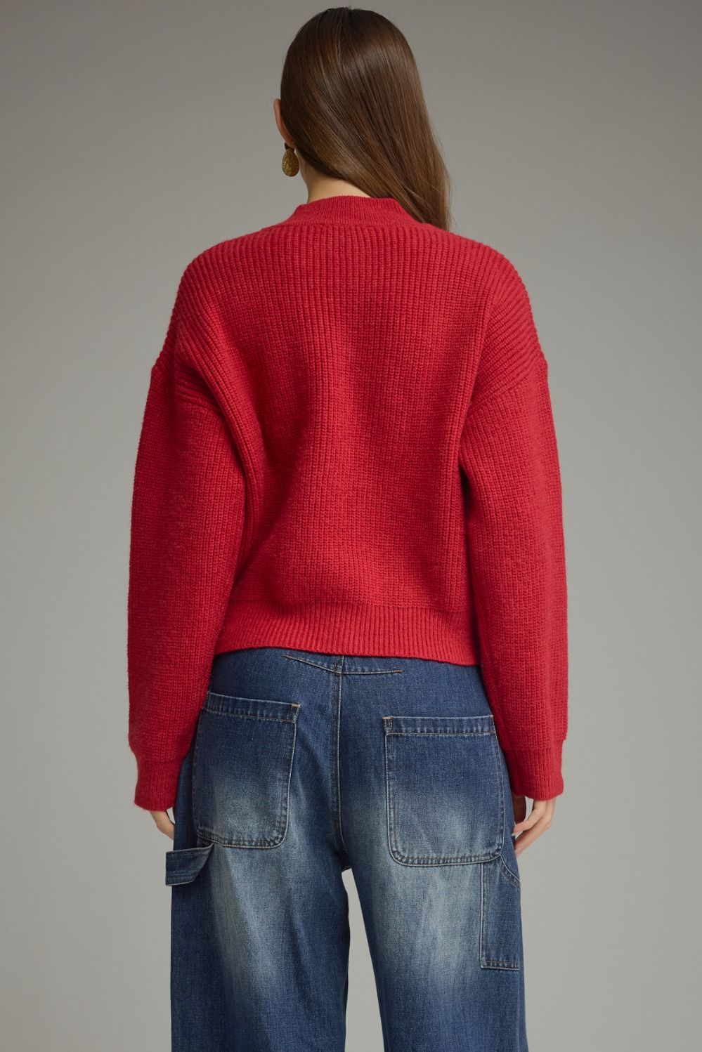 Frog Button Detail Sweater