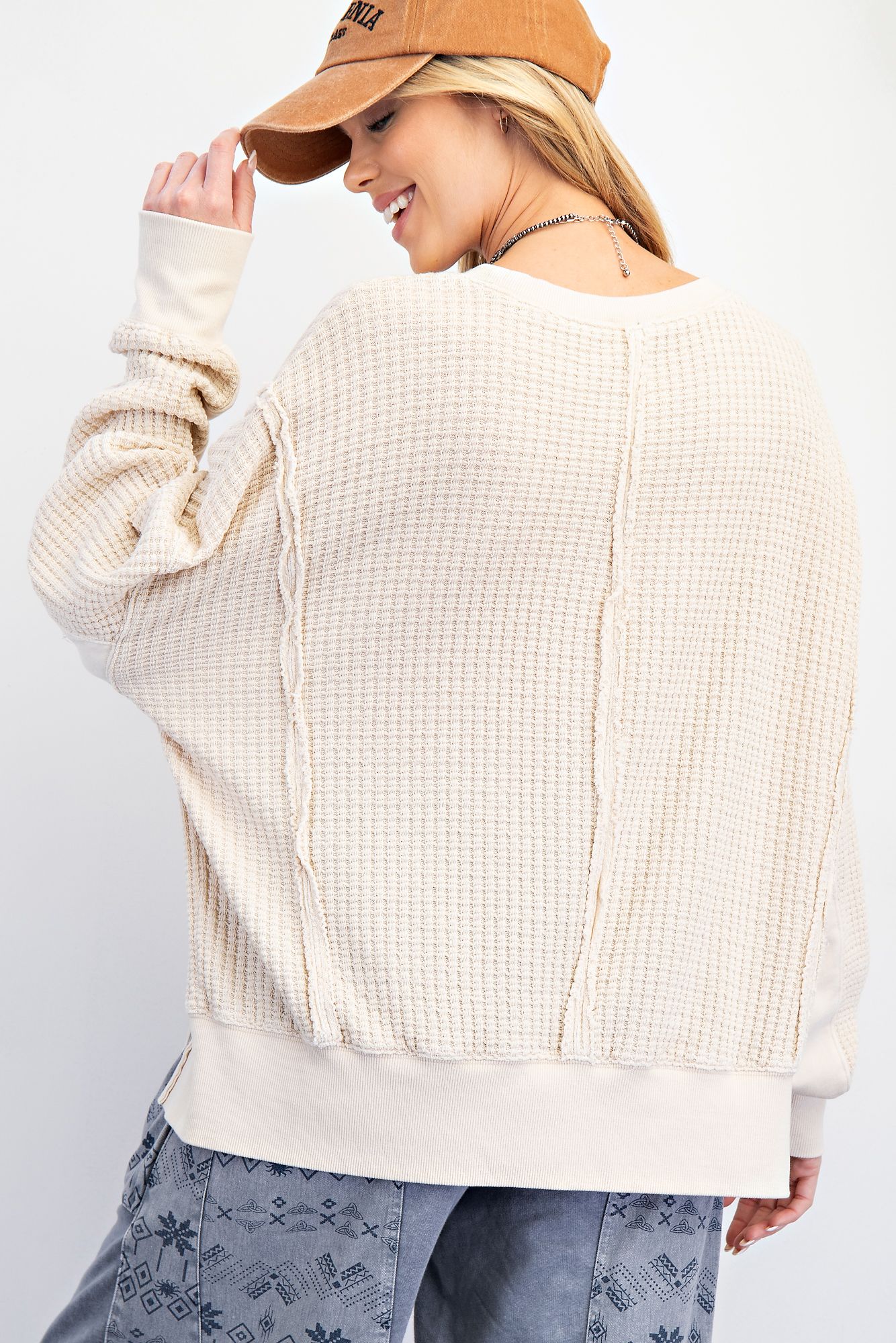 Mineral Washed Thermal Pullover