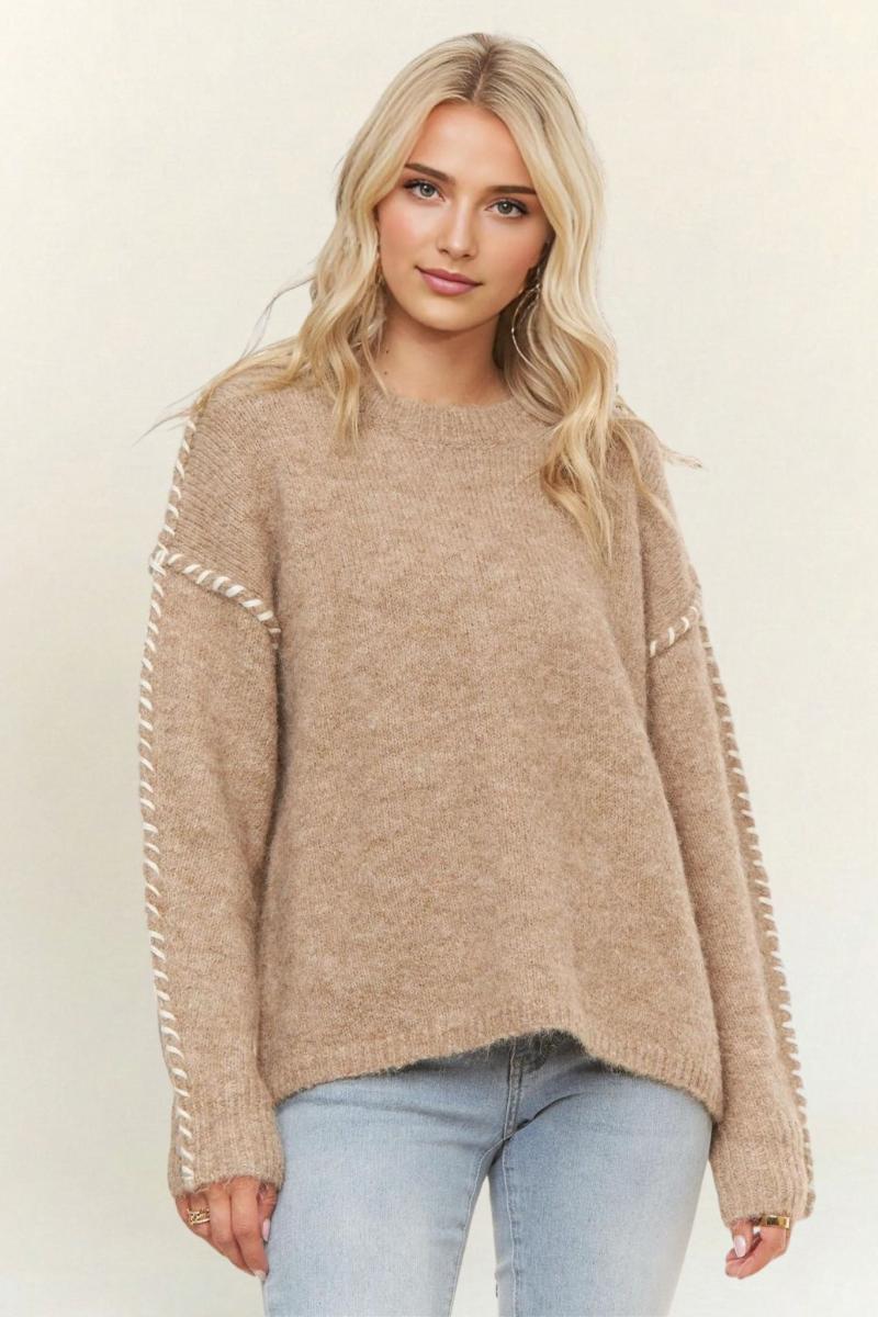 Stitch Detail Knit Sweater