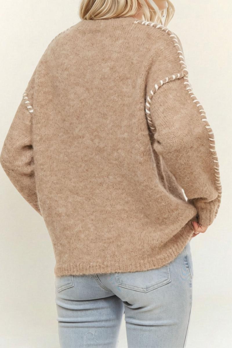 Stitch Detail Knit Sweater