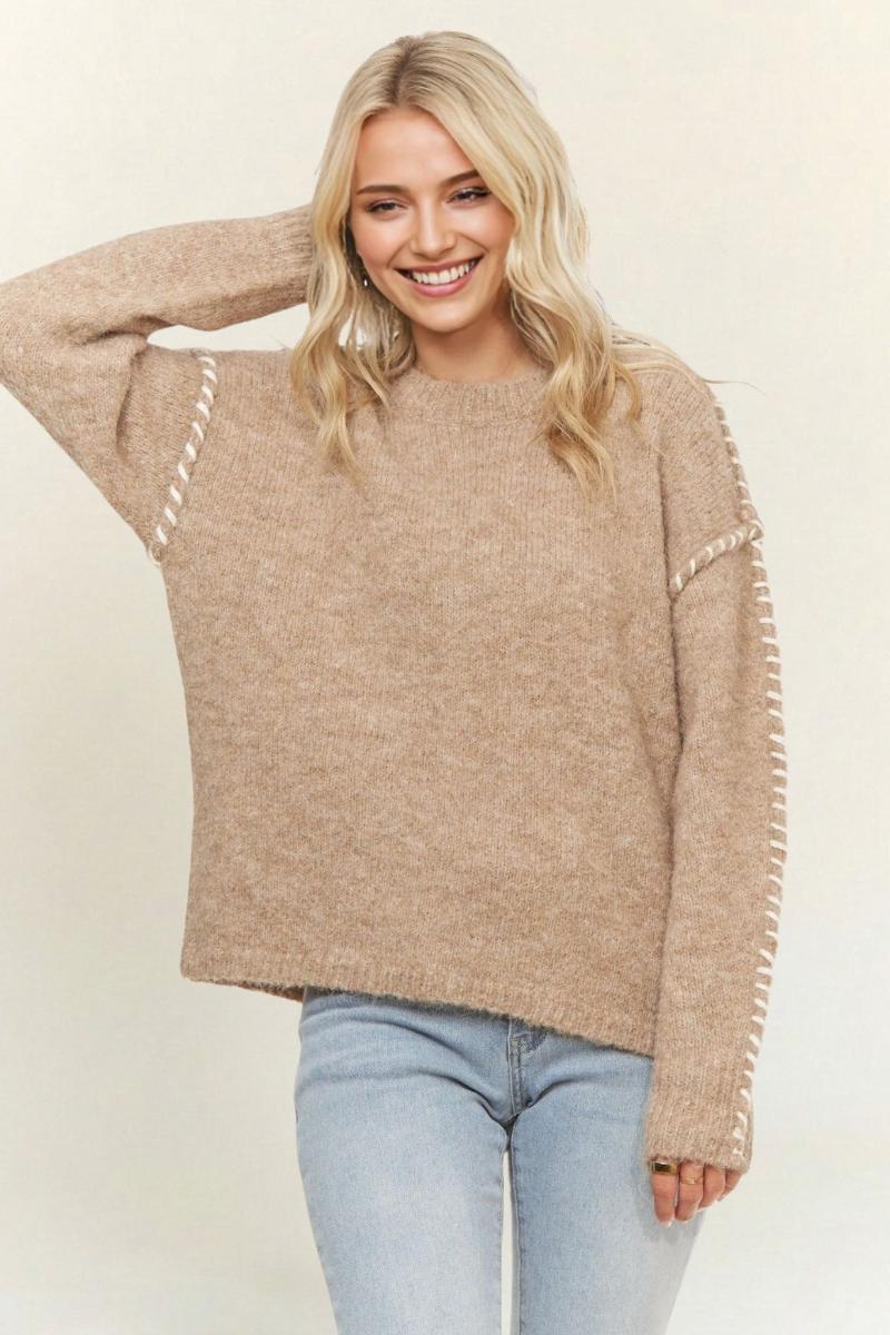 Stitch Detail Knit Sweater