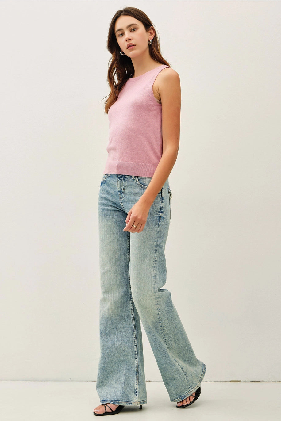 Wool Blend Ultra Soft Boatneck Sweater Tank