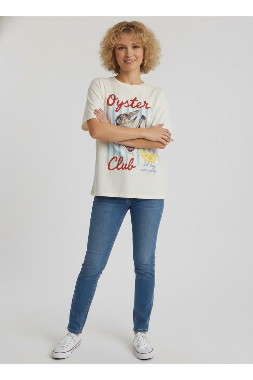 Oyster Club Graphic Top