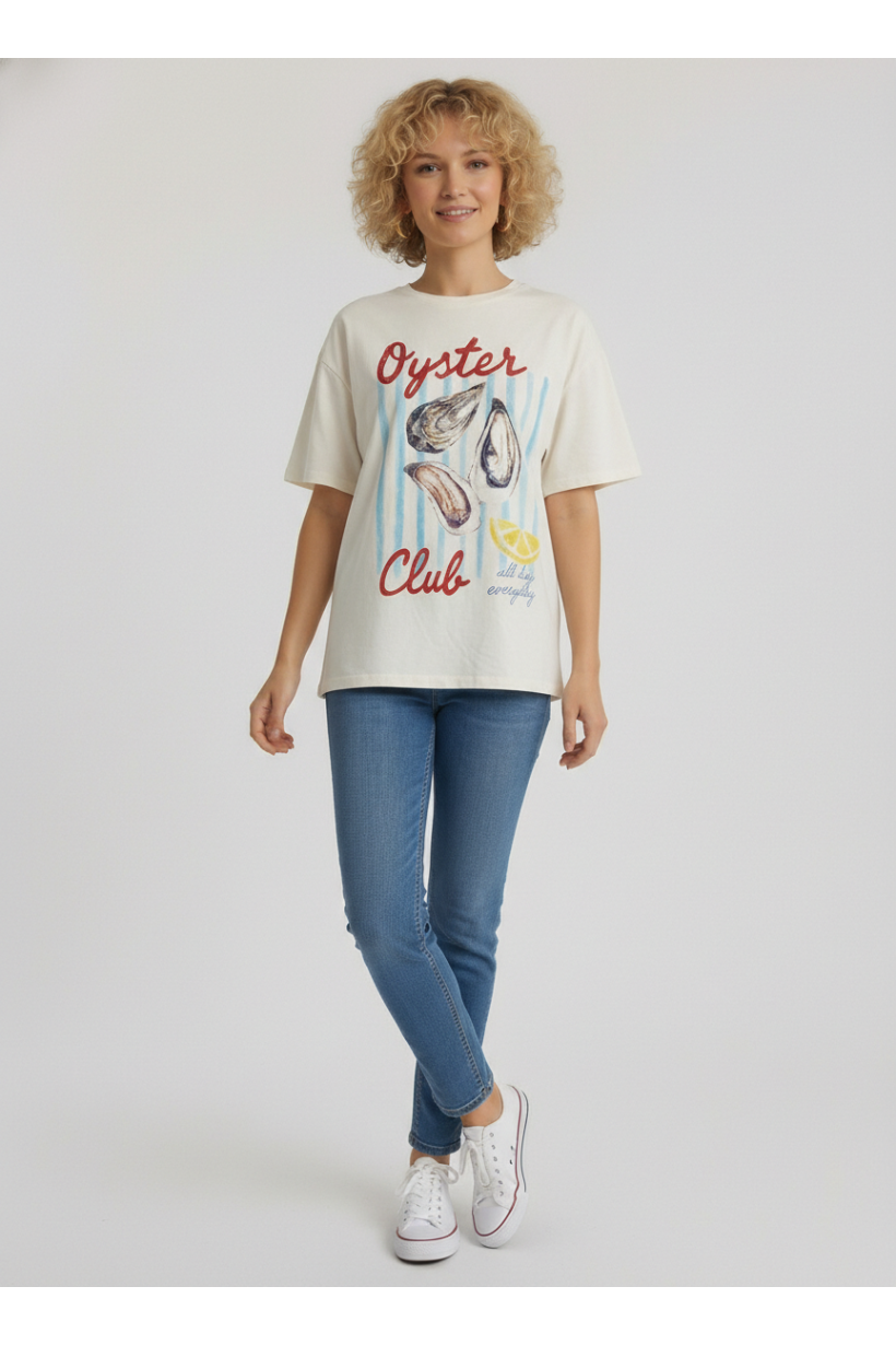 Oyster Club Graphic Top